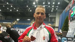 Nagy Ferenc a Kick-Box Világkupa dobogóján