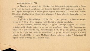 1732 - egyházi összeírás