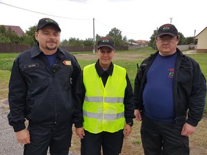 Önkéntes tűzoltóink vezették a felvonuló karavánt