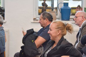 Kochnyák Sándor, Klinger Ági és Vöröskői István polgármester
