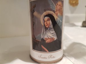 Szent Rita gyertyatartó