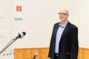 Nyírő András, a Virágzó Kesztölc Egyesület elnöke