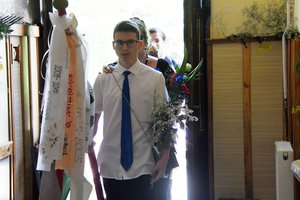 A zászlóval