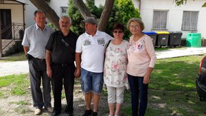 Szivek Guyla, Simonek Antal, Kochnyák Sándor, Kochnyákné Ági, Radovics Istvánné, Panni néni
