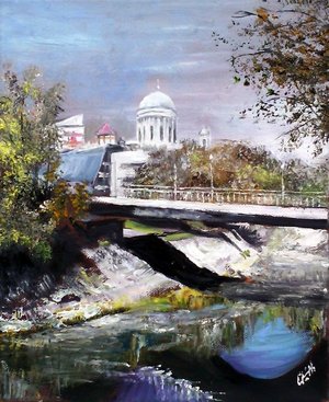 Esztergom (25x30 olaj) 