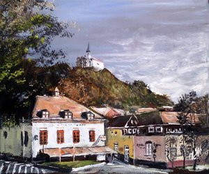 Szent Tamás kápolna Esztergom (25x30 olaj)