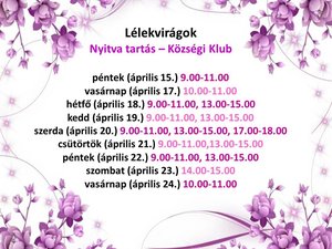 nyitva tartás